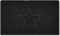 Nicoman Star Shape Embossed Entrance Door Mat Non Slip Dirt Trapper PVC Spaghetti Mat with Rubber Base, Jet Washable Quick Drying Doormat Drainage Outdoor Use Only - (Medium, Black, 75 x 44cm)