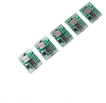ANGEEK 5 Stück Mini DC DC Step Down Wandler Modul 4.5V~28V to 0.8V~20V 3A Spannungsregler