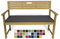 Rollmayer Bankkissen Bankauflage Sitzkissen Bankpolster Auflage für Bänke in Haus und Garten Kollektion Vivid, 1 Stück (Dunkel Grafit 61, 140x50x4cm)