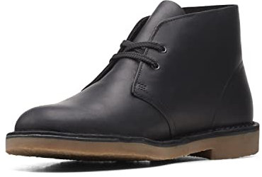 Clarks Bushacre 3, Stivali Uomo, Black Leather, 42 EU