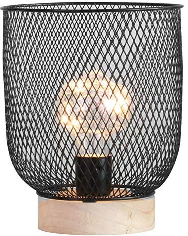 Industrial Vintage Retro Battery Operated LED Desk Lamp Light Up Bedside Lantern Home Office (Vase)