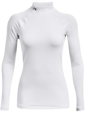 Under Armour Women's UA Authentics Mockneck, Ultra-Warm Polo Neck Top for Women, Thermal Long Sleeve Running Top with Anti-Odour Technology