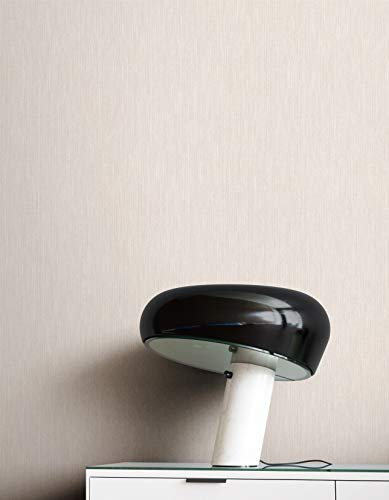 NEWROOM Papier peint Gris Couleur Unie Intissé - Couleurs Unies Taupe Structure Moderne