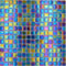 Mosaikmatte Perlmutt Mosaik Glossy Glas iridium schwarz