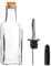 Argon Tableware Olive Oil Bottle with Cork Lid - 170ml - Dishwasher Safe Kitchen Glass Olive Oil Dispenser Cruet with Dust Cap, Cork Stopper and Tapor Pourer Top for Soy Sauce, Vinegar