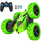 Cosone RC Stunt Car - 2.4GHZ 4WD Off Road Car, Double Sided 360° Rotating, Gifts for Age 6+ Years Old (Green)