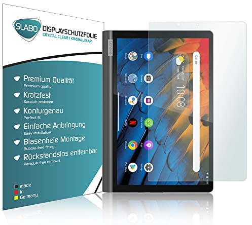 Slabo 2 x Displayschutzfolie kompatibel mit Lenovo Yoga Smart Tab 10,1 (YT-X705F) Displayschutz Schutzfolie Folie Crystal Clear KLAR