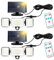 Lumiere Solaire Exterieur avec Detecteur de Mouvement, 224 LEDs Lampe Solaire Exterieur, 1600 Lumens Projecteur Solaire, Spot Solaire avec Télécommande, 4 Modes Eclairage Exterieur Solaire (2)