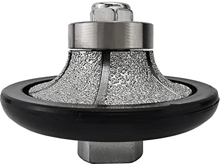 NBB Diamond Profile Wheel Diamond Router Bit Diamond Milling Drill chamfer Bit Grinding Wheel for Profiling Porcelain Tile Ceramic Granite Marble Stone Use on Angle Grinder (Half-Bullnose B15)