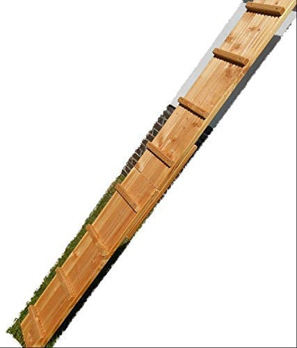 Katzentreppe Katzenleiter. Sichere 21 cm breit! Wetterfestes stabiles Douglasieholz. 1-5 Meter. Wählen Sie. Wetterfest Wetterbeständig (2 Meter)