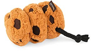 P.L.A.Y. Niedliches Plüsch-Hundespielzeug – Café, Lebensmittelthema, langlebig, Quietschspielzeug, ideal für Welpen und kleine, mittelgroße und große Hunde, maschinenwaschbar, recycelte Materialien