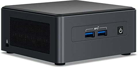 Intel NUC 12 NUC12WSHi5 Mini-Desktop-Computer, Mini-PC, HTPC, 12. Generation Intel Core i5-1240P, 12 Prozessorkerne (4P + 8E), 16 Threads, 12 MB Intel Smart Cache, Intel Iris Xe Grafik (groß, 16 GB