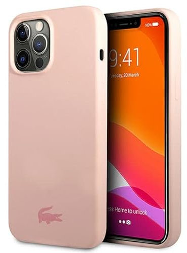 Lacoste LCHCP13LSI Hülle für iPhone 13 Pro / 13 6,1 Rosa hardcase Silicone
