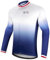 ROTTO Cycling Jersey Mens Bike Shirt Long Sleeve Cycle Top with Pockets Gradient Color Series