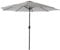 Raburg Sonnenschirm 3×3 m mit Kurbel, neigbar, mit Windabzug und UV 50+ Schutz, faltbar und wasserabweisend – Gartenschirm Marktschirm, Sunny Easy+|Silbergrau