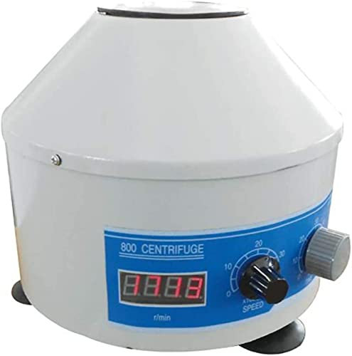 Samnuerly Macchina centrifuga elettrica Display LCD Digitale Desktop Lab Benchtop Centrifughe Intelligenti con Timer e Controllo della velocità 110V/110V (800 Digital Display/8003)