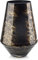 Terroso – Vase – Mundgeblasenes schwarzes Glas – Luxuriöses Erscheinungsbild, Stilvoll & Elegant - 26 cm hoch - Marmoroptik – Blumenvase