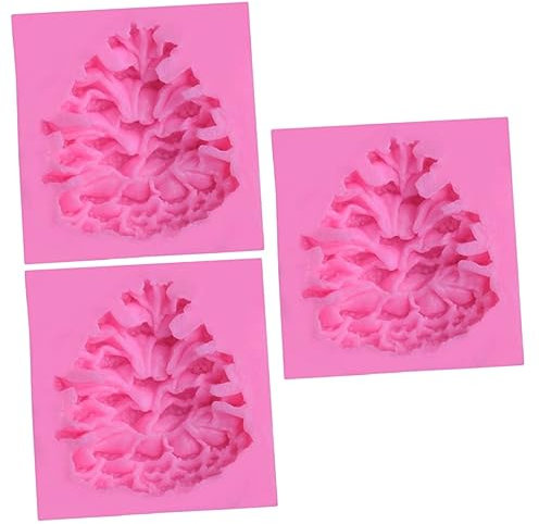 ABOOFAN 3stücke Weihnachts-pine Cone Silikonform Für Fondant Kuchen Und Schokolade Backmuster Für Kreative Desserts Und Partydekorationen