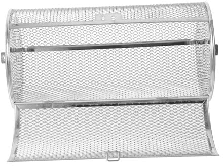 Toddmomy Stainless Steel Oven Baking Pan Grill Roasting Rack for Chicken Rotisserie Basket Rotation