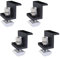 4 Pcs Solar Panel Bracket End Clamp, 45mm Aluminum Solar Panel Z Brackets with Nuts and Bolts, Solar Panel Mounting Brackets for Motorhomes, Roofs, Walls