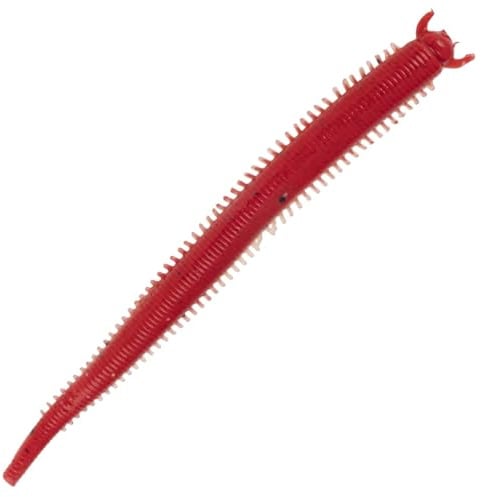 Berkley Gulp!® Salzwasser-Fett-Sandwurm; Realistischer Weichplastik-Angelköder, Salzwasser-Angler; Hohlkörper für lebensechte Aktion; mit Gulp! Duft; Boot, Ufer & Flussmündung, 10cm, Red Belly Shrimp