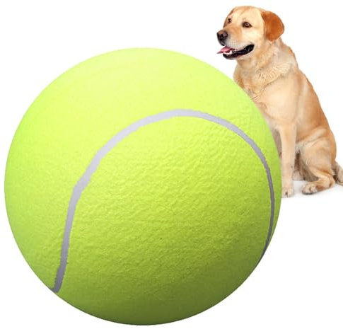Riesiger Tennisball - Große riesige Hundebälle,Großes Haustierspielzeug, lustiger Outdoor-Sportball für mittelgroße und kleine Katzen, Hunde, Spielplatzspaß