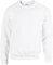 TICTEX Unisex Heavy Blend Crewneck Sweatshirt by Gildan - Herren-Pullover Baumwolle mit Rundhals in vielen Farben - große Größen - White, L