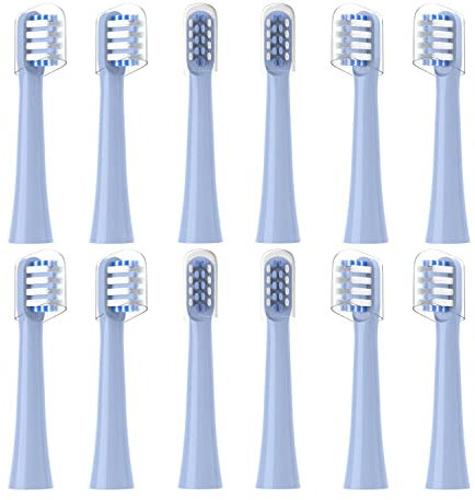 Othanary Ersatz-Zahnbürstenköpfe, kompatibel mit Colgate Hum Connected Smart Akku-Zahnbürste (12 Stück, Blau)