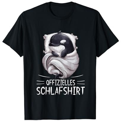 Offizielles Schlafshirt Orca Wal Schlafanzug Orca Wal T-Shirt