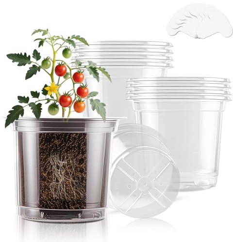 SupKing Plant Nursery Plastic Pot 5in 6pcs