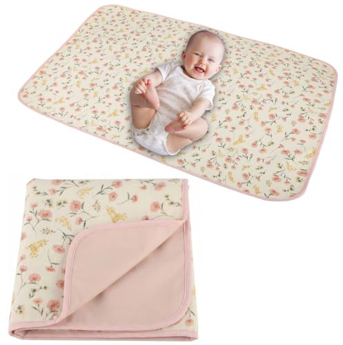 Baby Diaper Changing Pad,Large Waterproof Portable Changing Mat,19.7x25.6