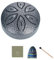 JUJNE Kindermusikinstrumente Orff-Instrumente Basteln Mini Hohltrommel 3 6 Töne Silber