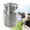 KELUNIS Seau Scellé pour Pot à Lait en Acier Inoxydable avec PoignéE Et Fermeture HerméTique, Seau De Transport De Lait Robuste pour Usage Privé Et Commercial,3L