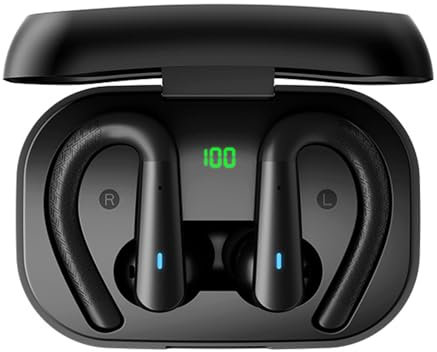 Yolispa Bluetooth Kopfhörer In Ear Kopfhörer Kabellos Bluetooth 5.3 48H Tiefer Bass Spielzeit Wireless Earbud Lärmreduzierung HiFi Stereo Ohrhörer Wasserdicht Kopfhörer für Sport Laufen Workout