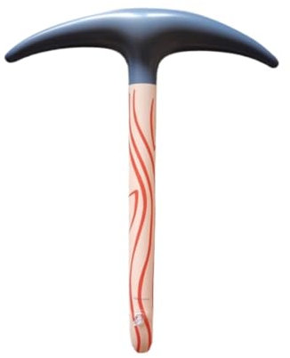 Pickaxe Props Funny Pickaxe Large Inflatable Pickaxe Bubble Inflatable Pool Pickaxe Prop PVC Game Little Girl (Grey, One Size)