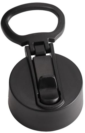 Generic Black Wide Mouth Water Bottle Lid Replacement, 6.5cm, Fits 14oz-64oz, Screw Top, PP Material, No Leak, Easy Carry, Dishwasher Safe