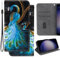 Ammeer Coque pour Infinix Hot 40/Hot 40 Pro, PU Cuir Magnétique Flip Housse Étui Rabat Téléphone Cover Case Portefeuille Support avec Porte-Cartes Pochettes - Paon