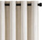 Topfinel Leinen Gardinen Vorhang Oatmeal Hellgrau Wohnzimmer Gardinen Halbtransparent Voile Vorhänge mit Ösen Hell 140x225cm Gardinen Schlaufenschal 2er Set