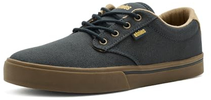 Etnies Jameson 2 Eco – Nachhaltiger Skate-Stil, verstärkte Cupsole, gepolsterte Dämpfung, Alltagssneaker, vegan - Navy/Tan/Gum - 37.5