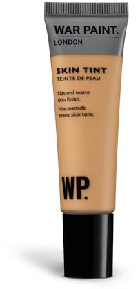 War Paint Skin Tint Matte Tinted Moisturiser with Niacinamide, T5 30ml | Lightweight Tinted Moisturiser for Men with Niacinamide, Hydrates Skin and Helps Even Out Skin Tone, Natural Matte Finish