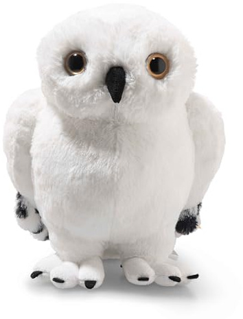 Steiff Kuscheltier Hedwig Eule, Harry Potter, Süßes Stofftier mit Kunststoffaugen, Kinder, Jungen & Mädchen, Friends, Plüschtier 21 cm, Weiß, 024214