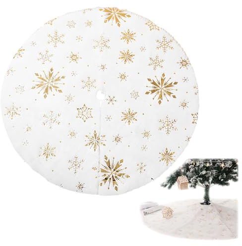 Tkxjry 120cm Coperta per albero di Natale, Tappetino per Albero di Natale, per Decorazione di Festa