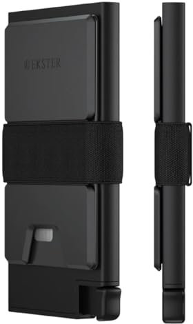 Ekster RFID Aluminum Porte Cartes pour Homme| séparé et éjecte Les Cartes d’Un Simple clic| Solide mais léger avec suffisamment d'espace pour Les Cartes bancaires et de Visite (Redwood)