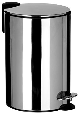 Premier Housewares Kitchen Bin, Bathroom Bin, Pedal Bin, Recycling Bin, Food Waste bin, 12 Ltr Rubbish Bin, Waste Bin