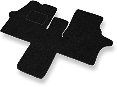 Mossa - Fußmatten Auto kompatibel mit Mercedes-Benz Vito W638 (1996-2003) - schwarz Automatten Autoteppiche