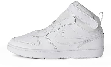 NIKE Court Borough Mid 2 (TDV) Basketball Shoe, Blanco, 2.5 UK Child