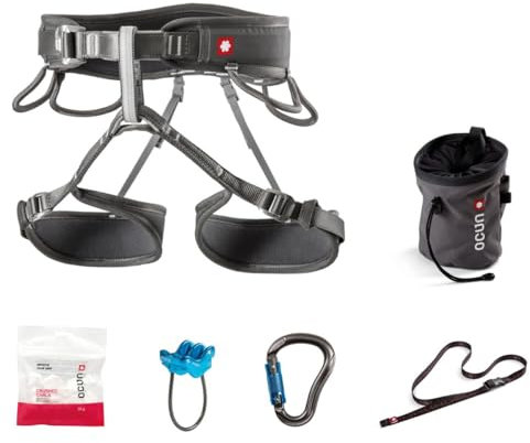 Ocun Climbing Twist Set Grau, Klettern, Bouldern und Slackline, Größe XS-M - Farbe Grey