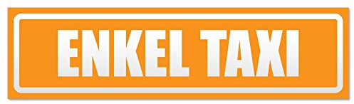 Kiwistar - Autoaufkleber - Enkel Taxi invertiert - Hinweis Aufkleber Sticker für Auto, Kfz, Fahrrad, PKW, LKW