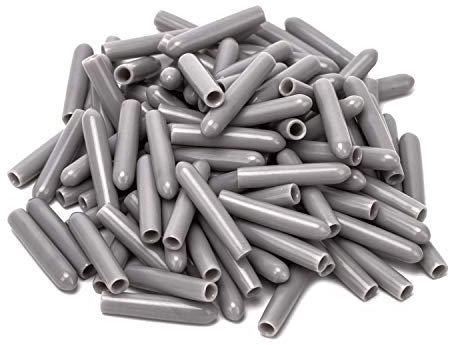 Tapas para Estante de Lavavajillas,100 Pack Universal Tapas Accesorios de Lavavajillas de PVC Puntas de Protección para Lavavajillas Cubierta de Dientes 1 Pulgada 3MM Diámetro Interior Gris