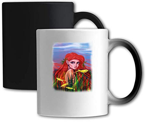 Generic Mermaid Fairy Tail Hand Drawn Art Magische Tasse Keramik